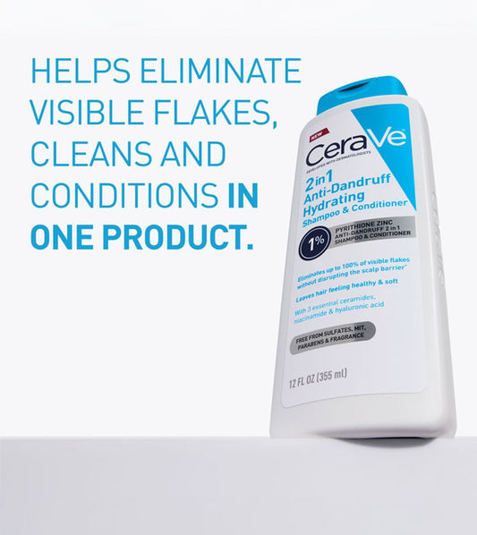 2-in-1 Anti-Dandruff Hydrating Shampoo and Conditioner
